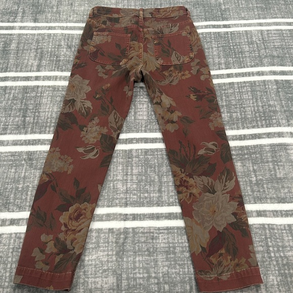 Anthropologie Pilcro & The Letterpress Floral Jeans Button Front High Rise - Picture 8 of 11